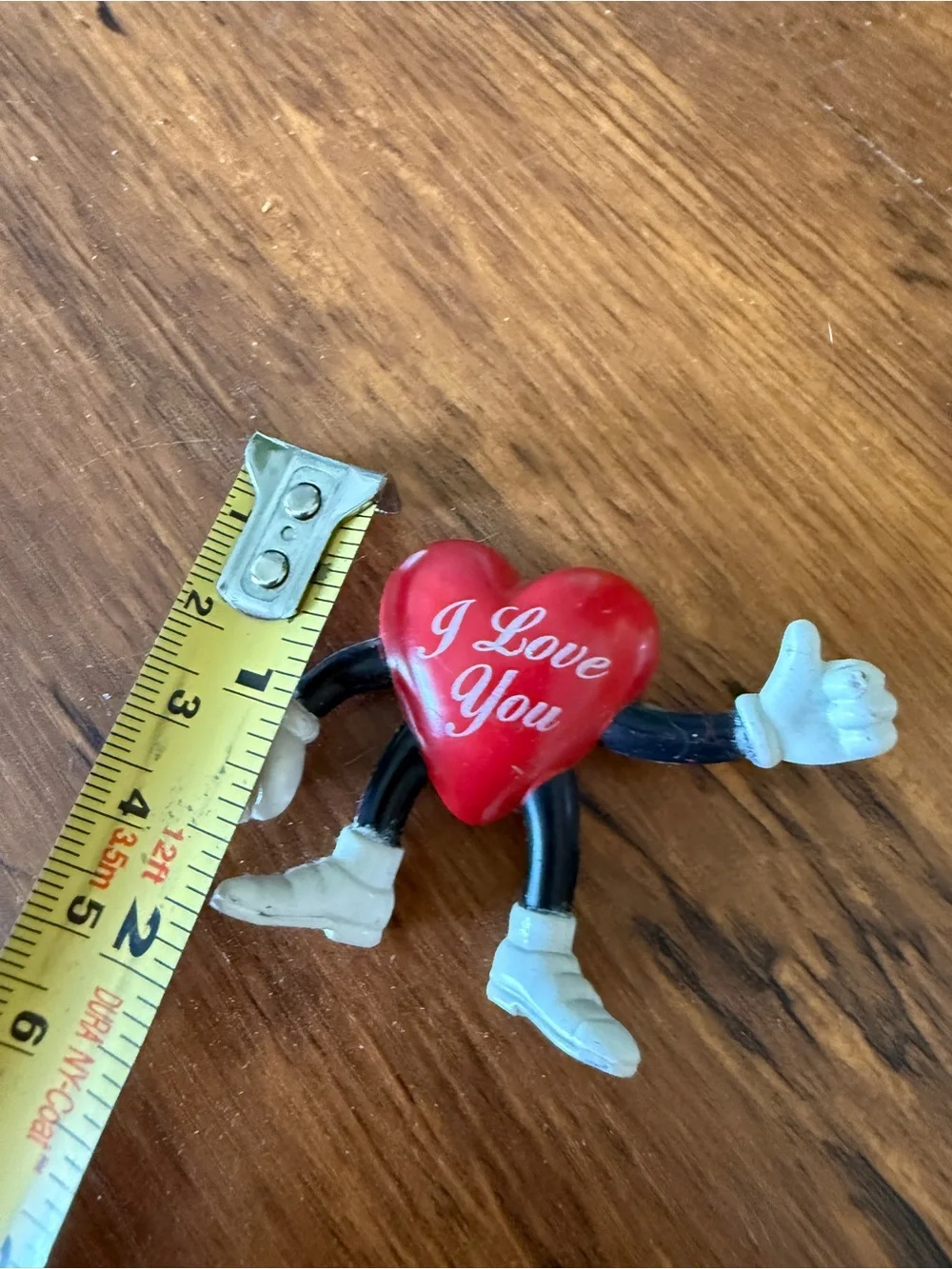 Red 'I Love You' Heart Figurine vintage